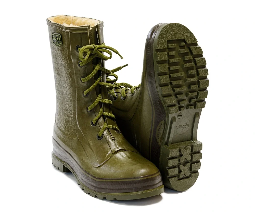 Сапоги "TIGAR" резиновые охотничьи "Балканский охотник", мех, укороченные - фото 1
