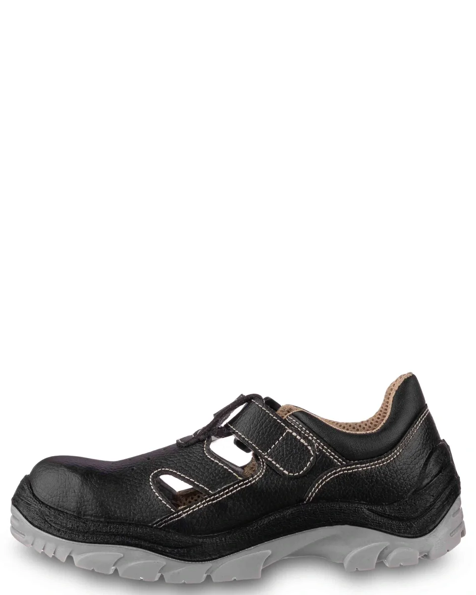 Полуботинки кожаные с перфорацией РЕДГРЕЙ ПУ/ТПУ, металлический подносок - фото 3