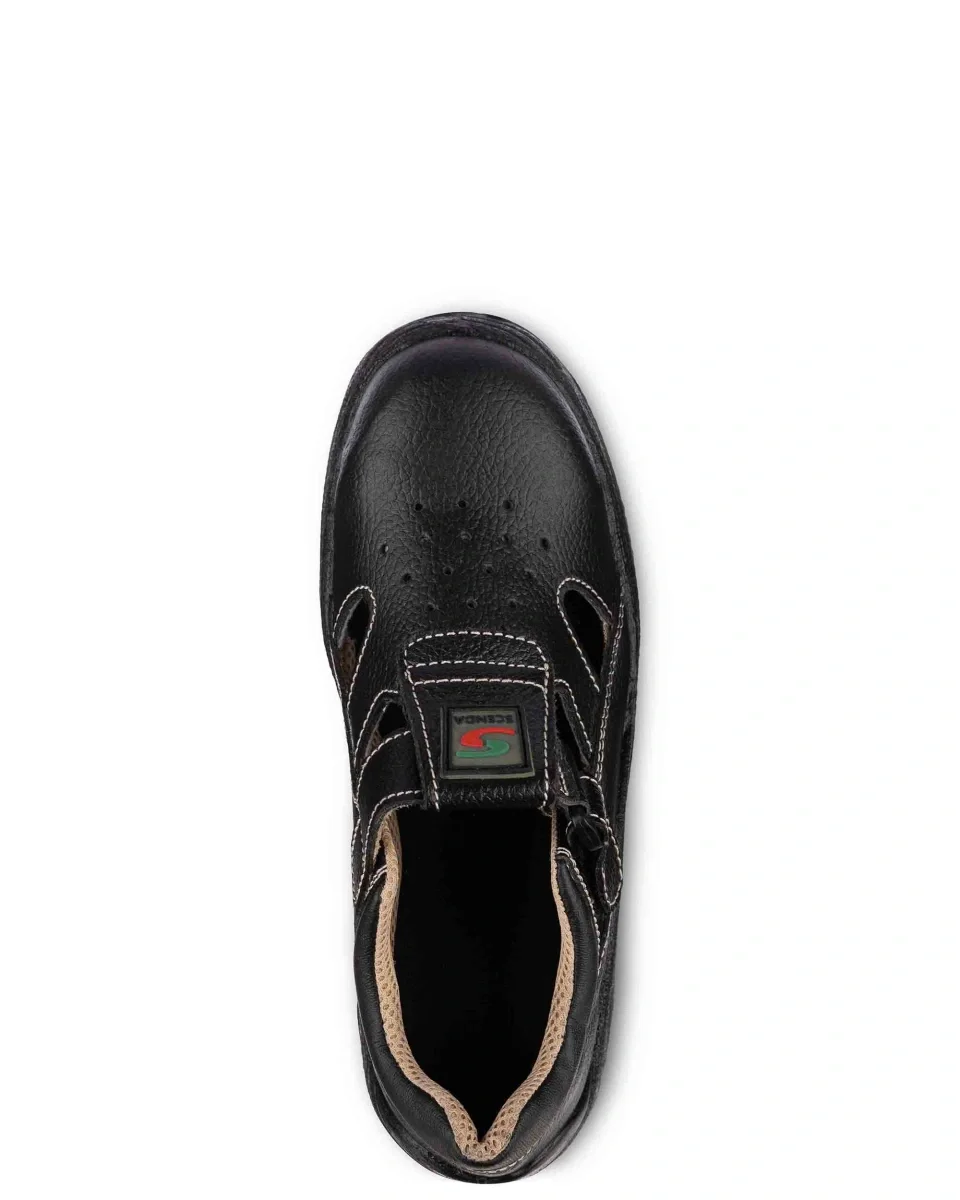 Полуботинки кожаные с перфорацией РЕДГРЕЙ ПУ/ТПУ, металлический подносок - фото 5