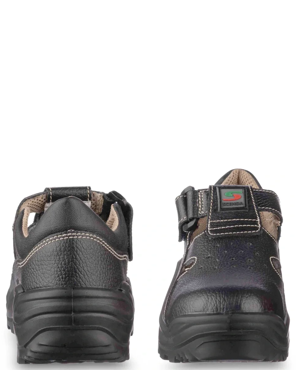 Полуботинки кожаные с перфорацией СТИКС ПУ, металлический подносок - фото 4