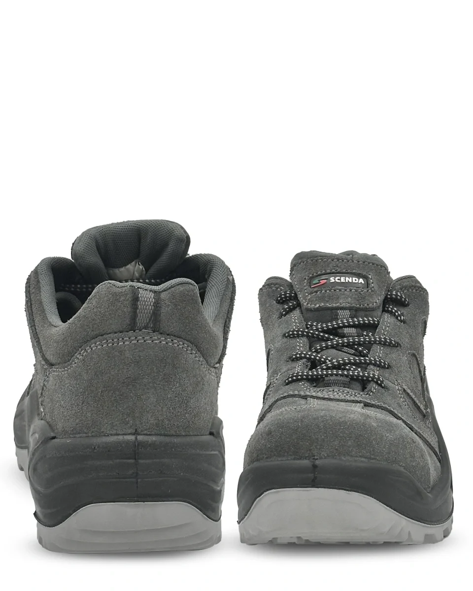 Полуботинки (кроссовки) "ТЕХНИК" нат.кожа/текстиль, цвет: серый - фото 4