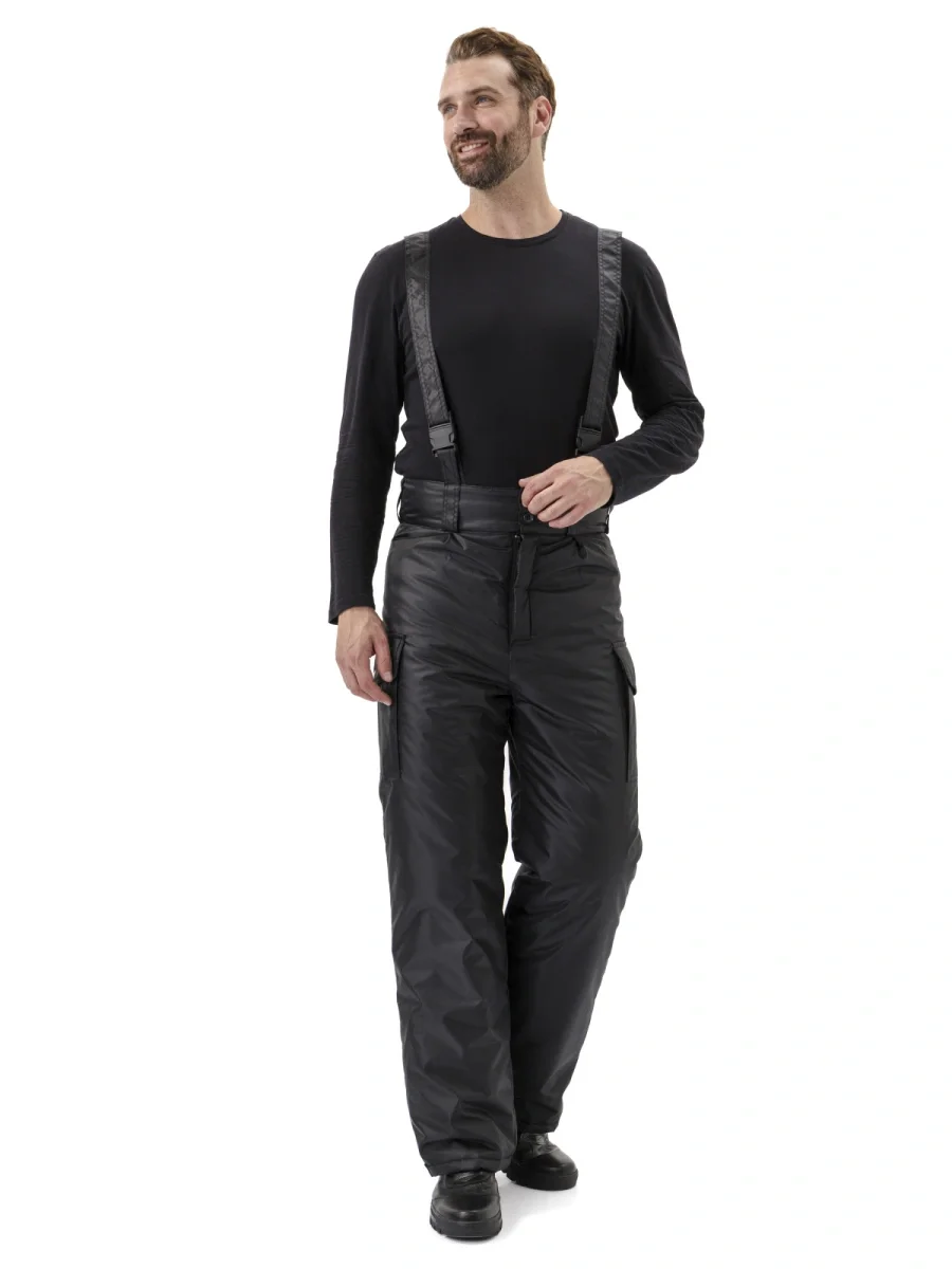 Черные мужские брюки охранника - фото 1