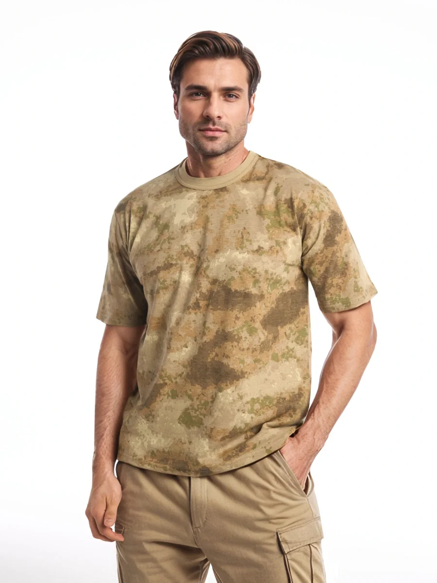 Футболка кмф "Грязь" песок - фото 1