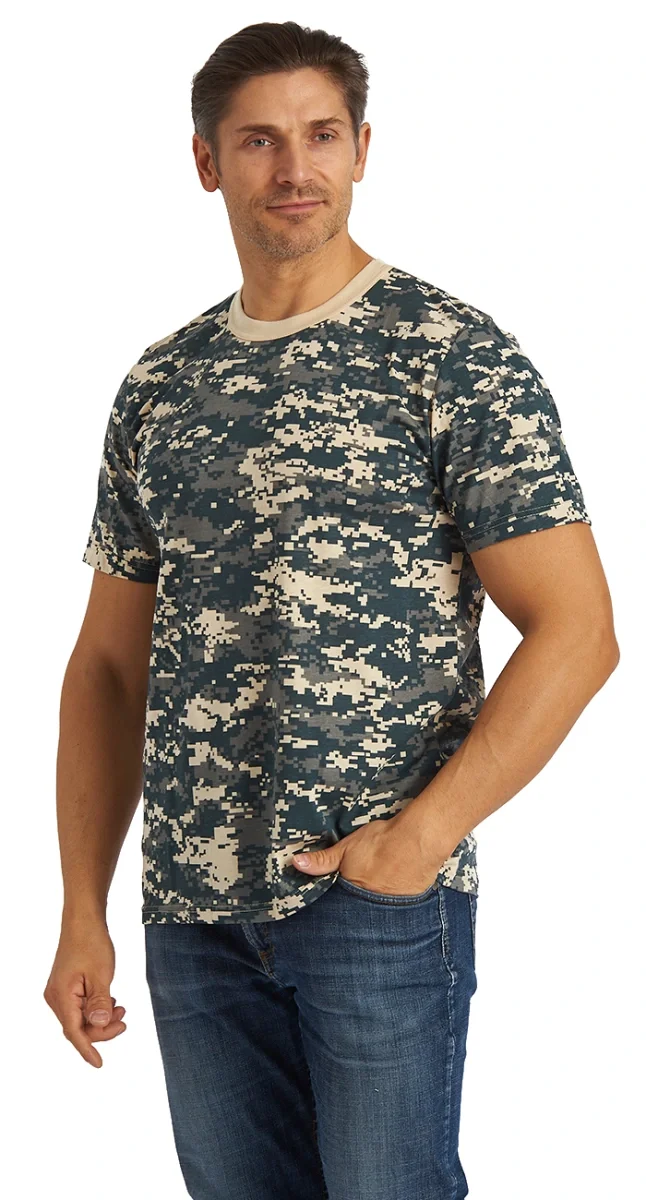 Футболка кмф "Светло-серая цифра" - фото 1