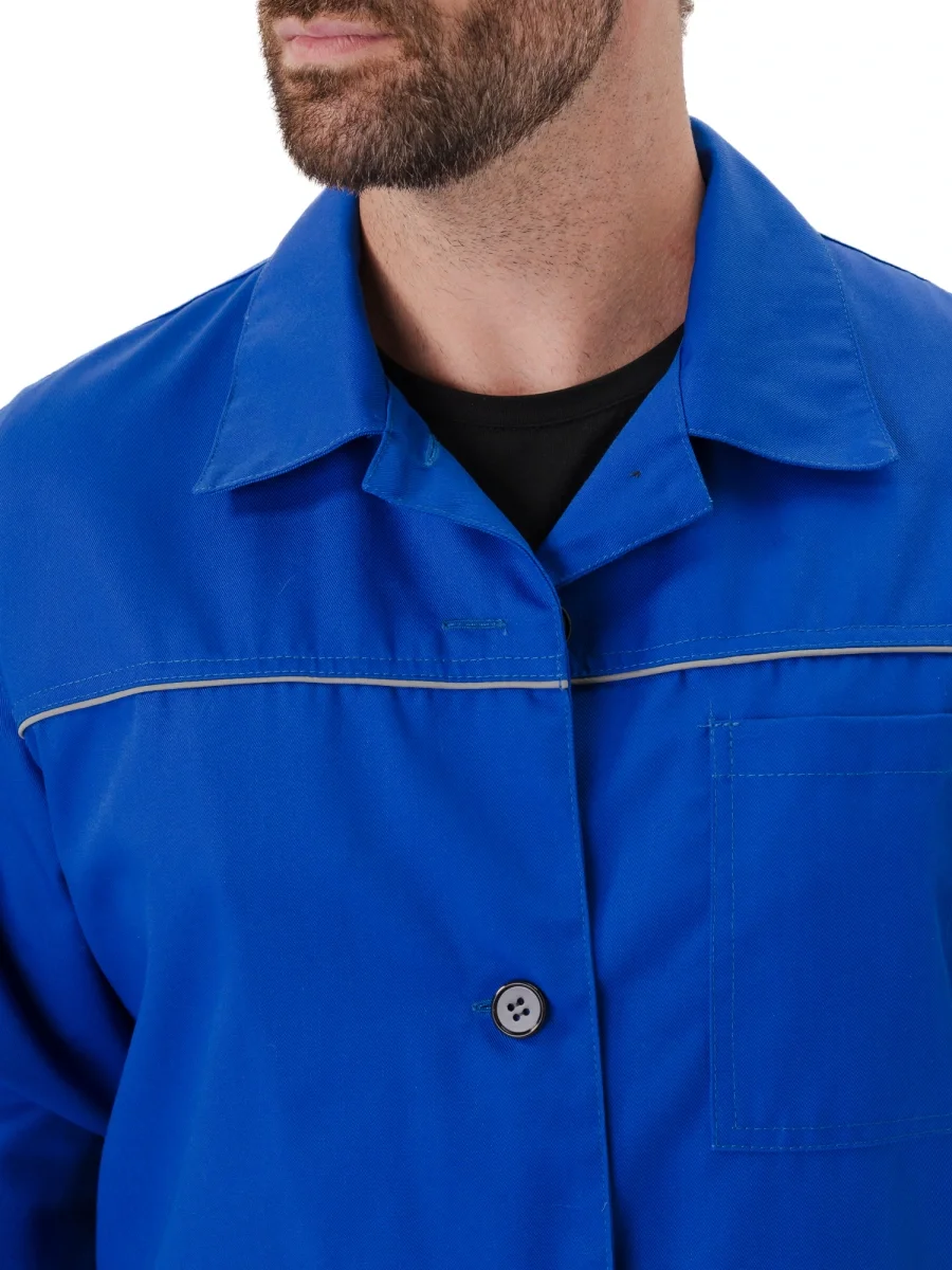 Халат мужской "Валент" васильковый - фото 2