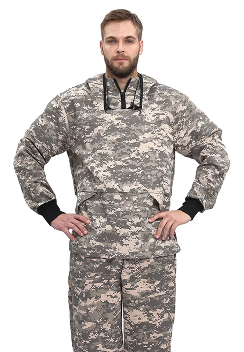 Костюм туристический ПРТНЦФ с сеткой, цвет: кмф "Цифра св.серый", ткань: Грета - фото 1