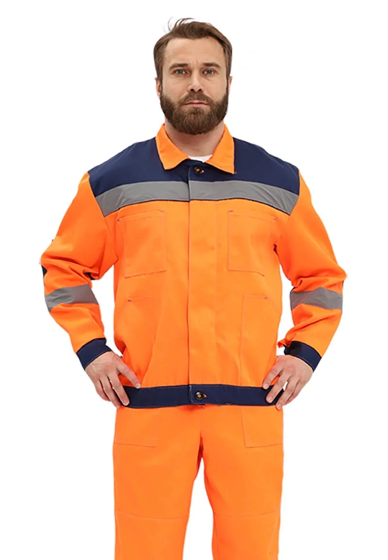 Костюм рабочий "Легион" оранжевый/т.синий - фото 1