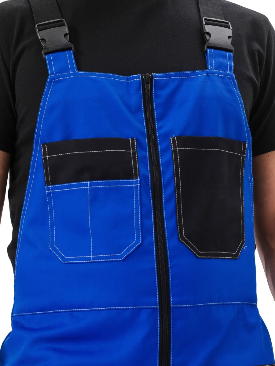 Костюм рабочий "Рольф" василёк/черный/лимон - фото 16