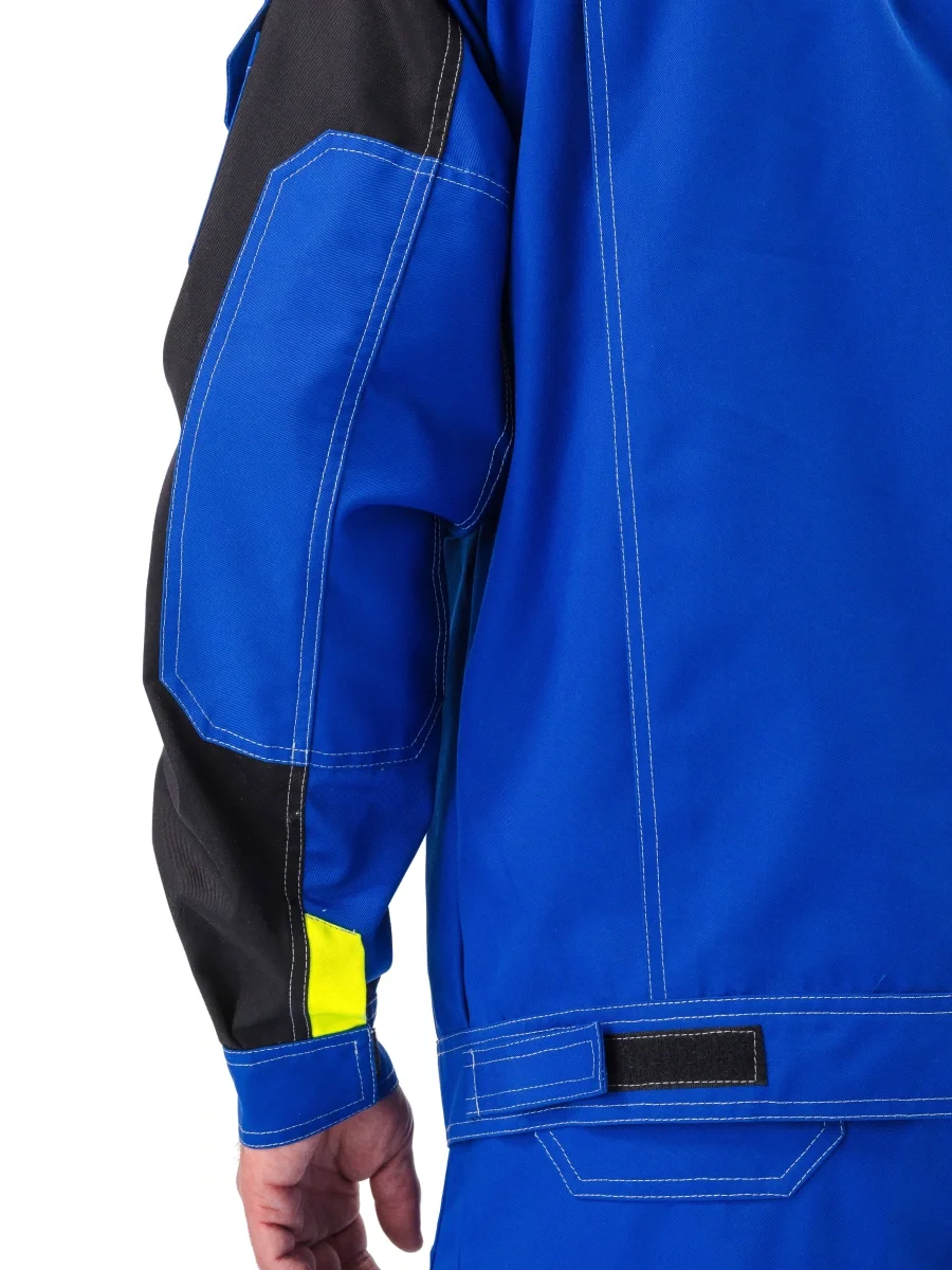 Костюм рабочий "Рольф" василёк/черный/лимон - фото 9