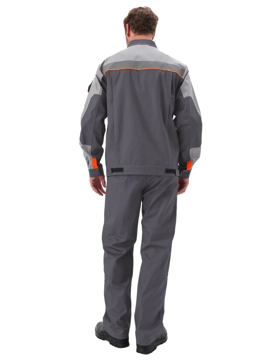 Костюм рабочий "Рольф" серый/св.серый - фото 3