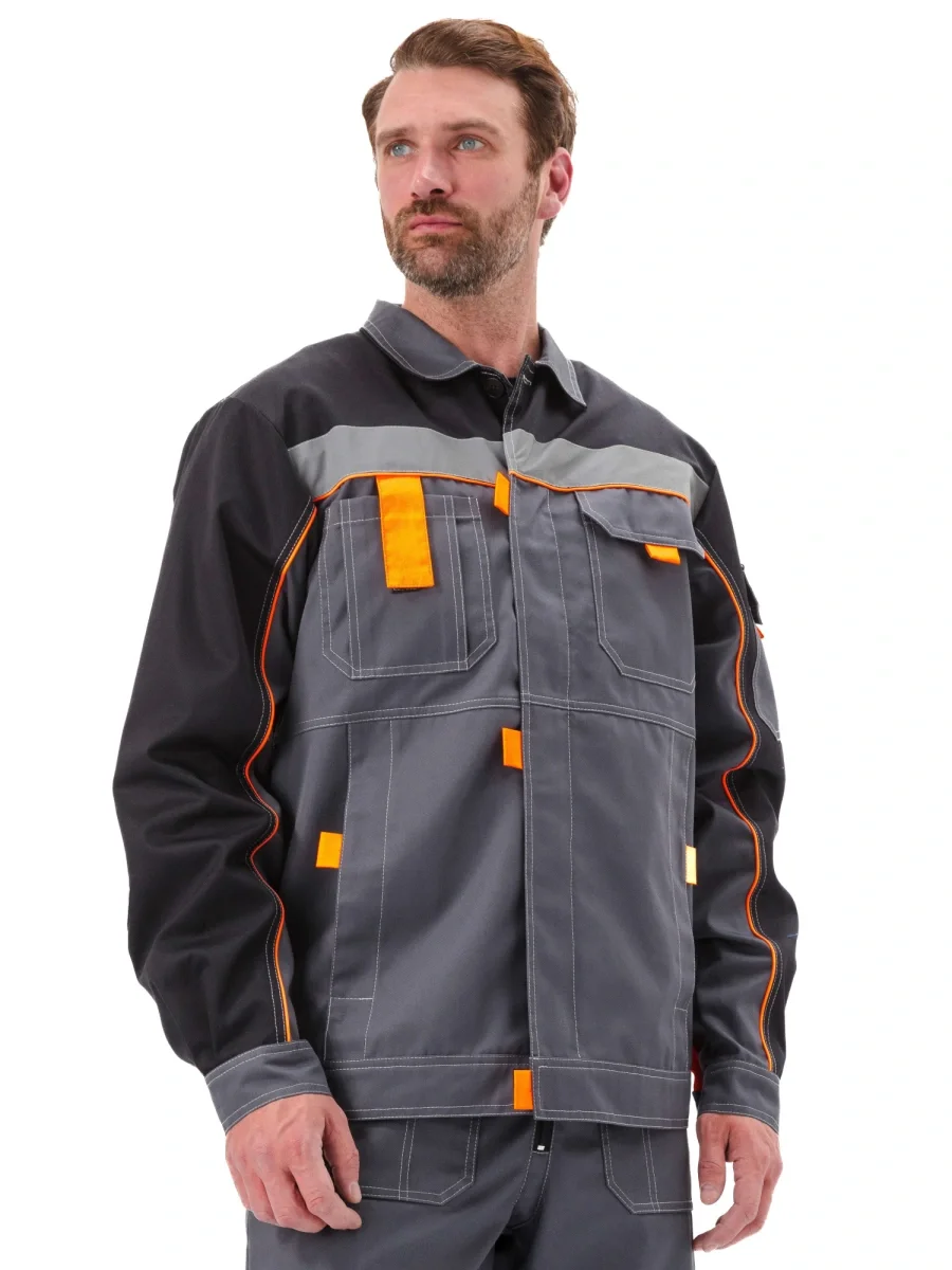 Костюм рабочий "Рольф" цвет т.серый/черный - фото 1