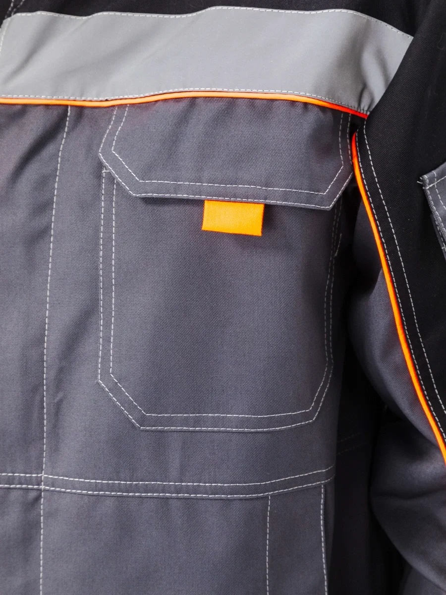 Костюм рабочий "Рольф" цвет т.серый/черный - фото 11