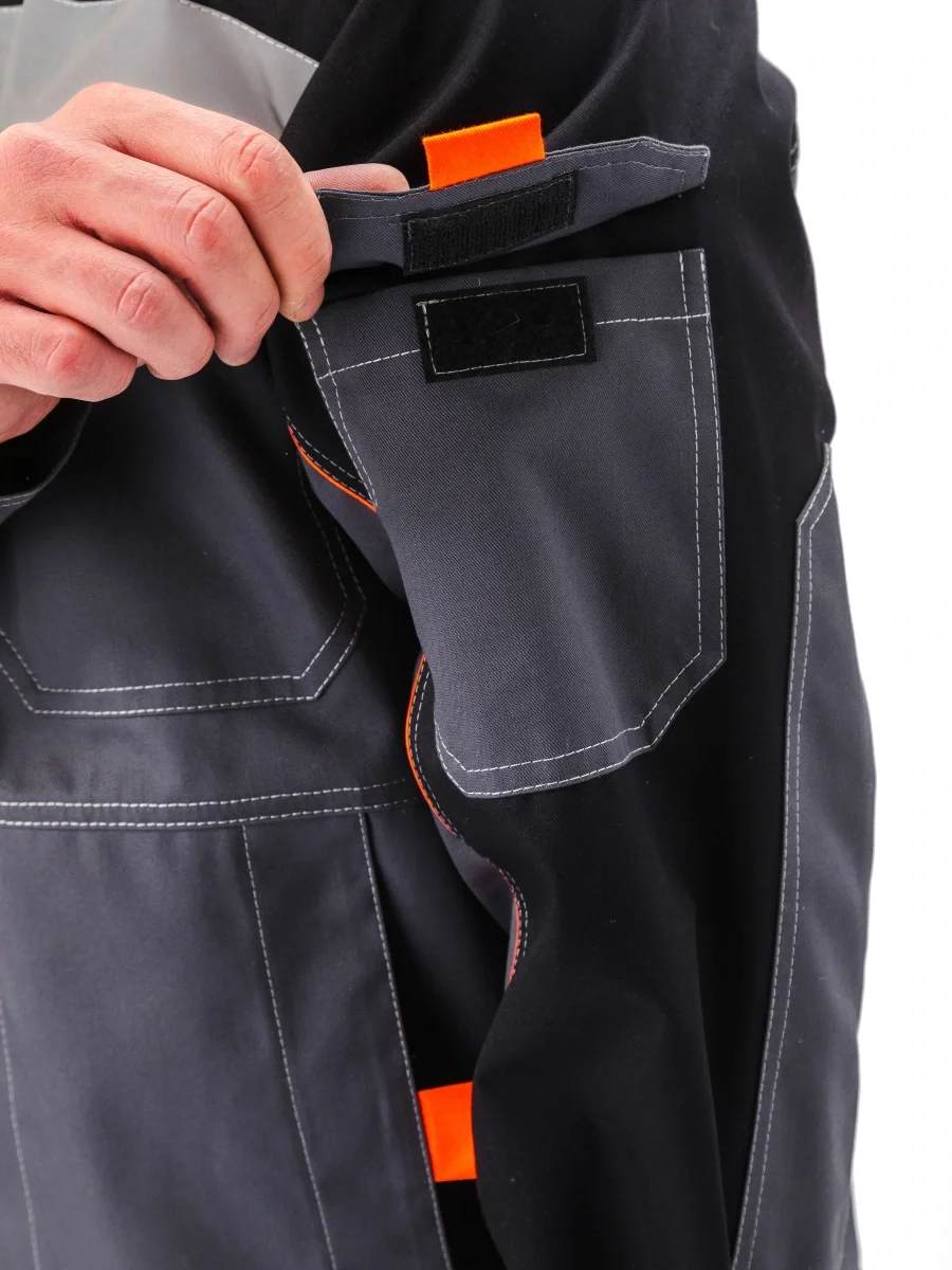 Костюм рабочий "Рольф" цвет т.серый/черный - фото 13