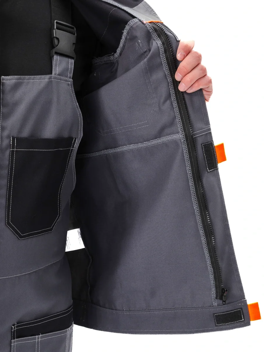 Костюм рабочий "Рольф" цвет т.серый/черный - фото 16