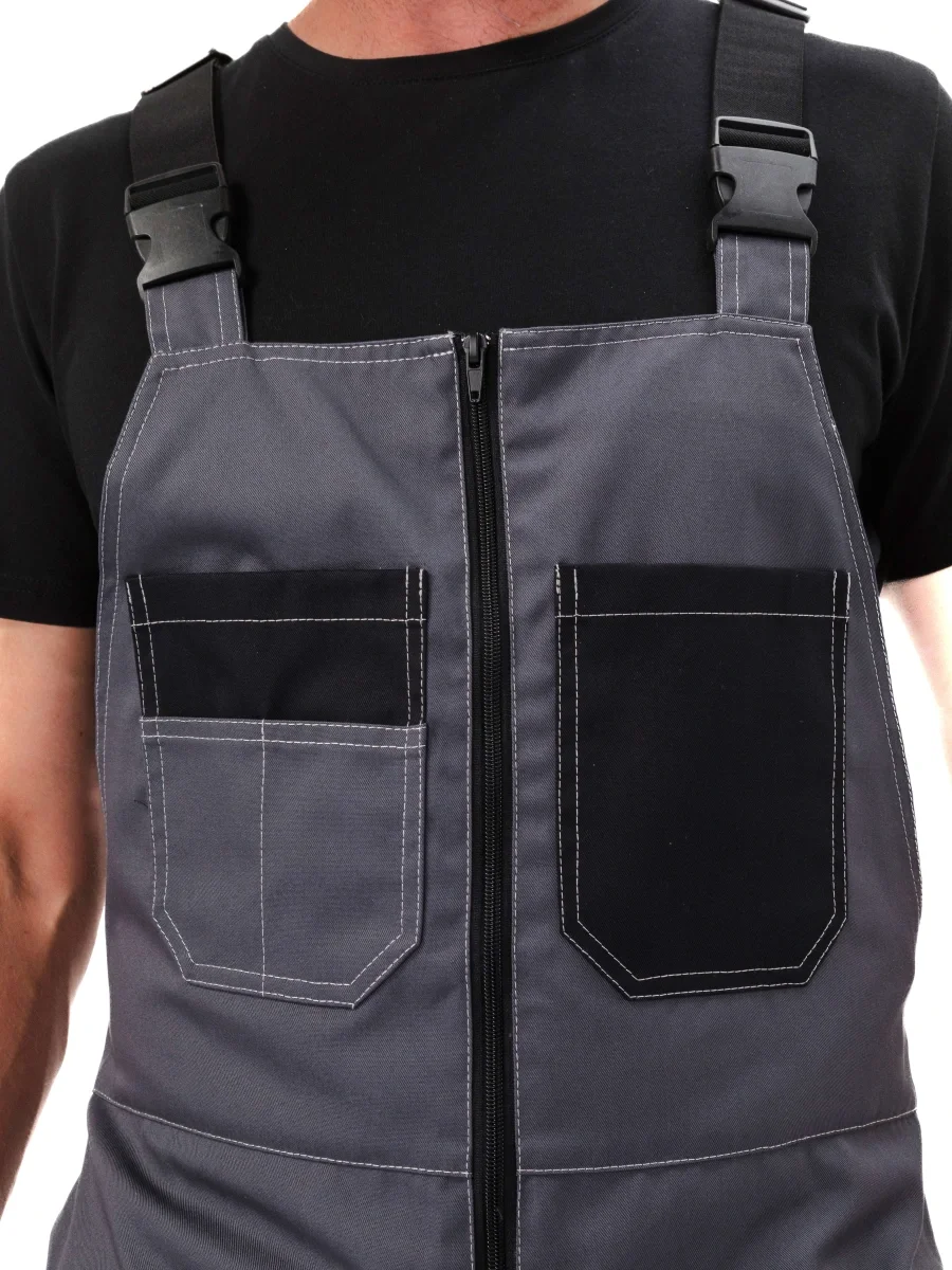 Костюм рабочий "Рольф" цвет т.серый/черный - фото 17