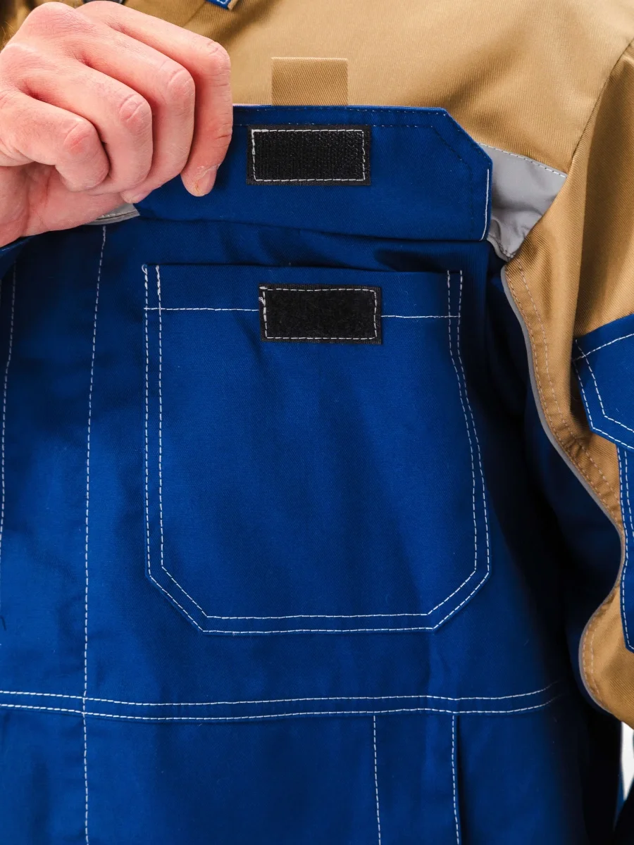 Костюм рабочий "Рольф" т.синий/бежевый - фото 11