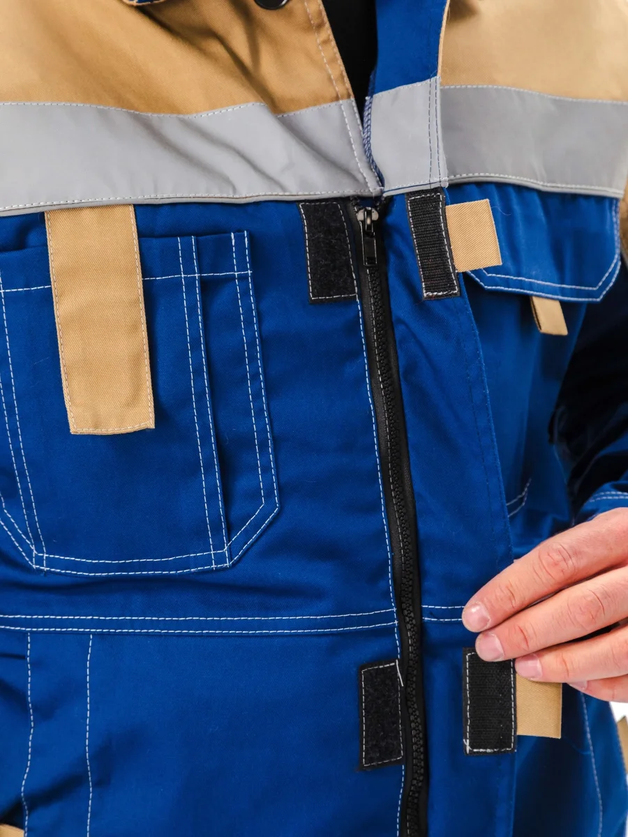 Костюм рабочий "Рольф" т.синий/бежевый - фото 13