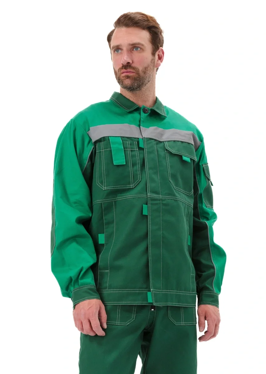 Костюм рабочий "Рольф", цвет т. зеленый/св. зеленый - фото 1