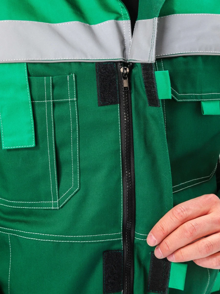 Костюм рабочий "Рольф", цвет т. зеленый/св. зеленый - фото 11