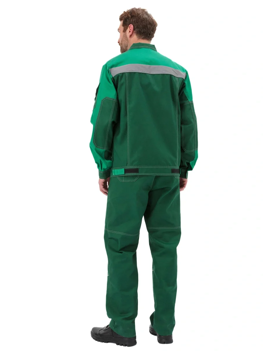 Костюм рабочий "Рольф", цвет т. зеленый/св. зеленый - фото 3