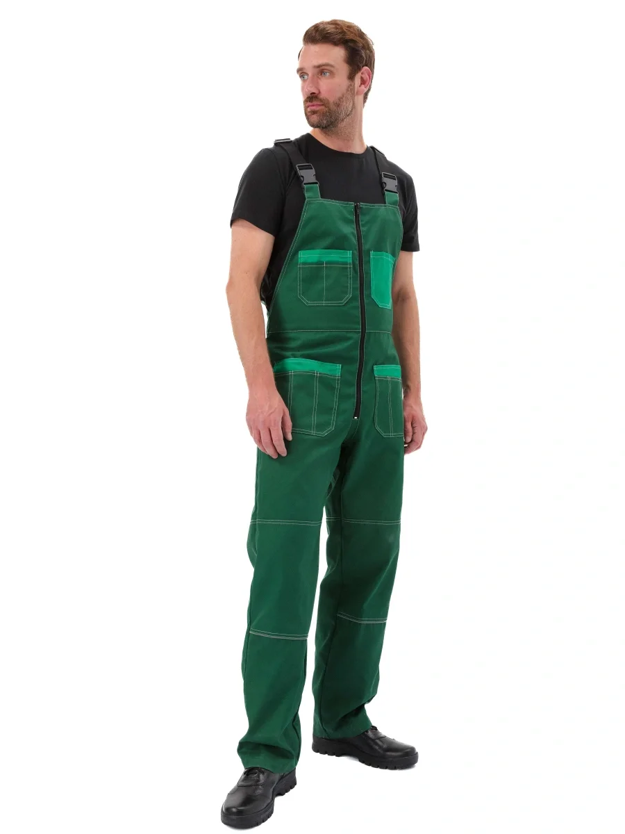 Костюм рабочий "Рольф", цвет т. зеленый/св. зеленый - фото 4