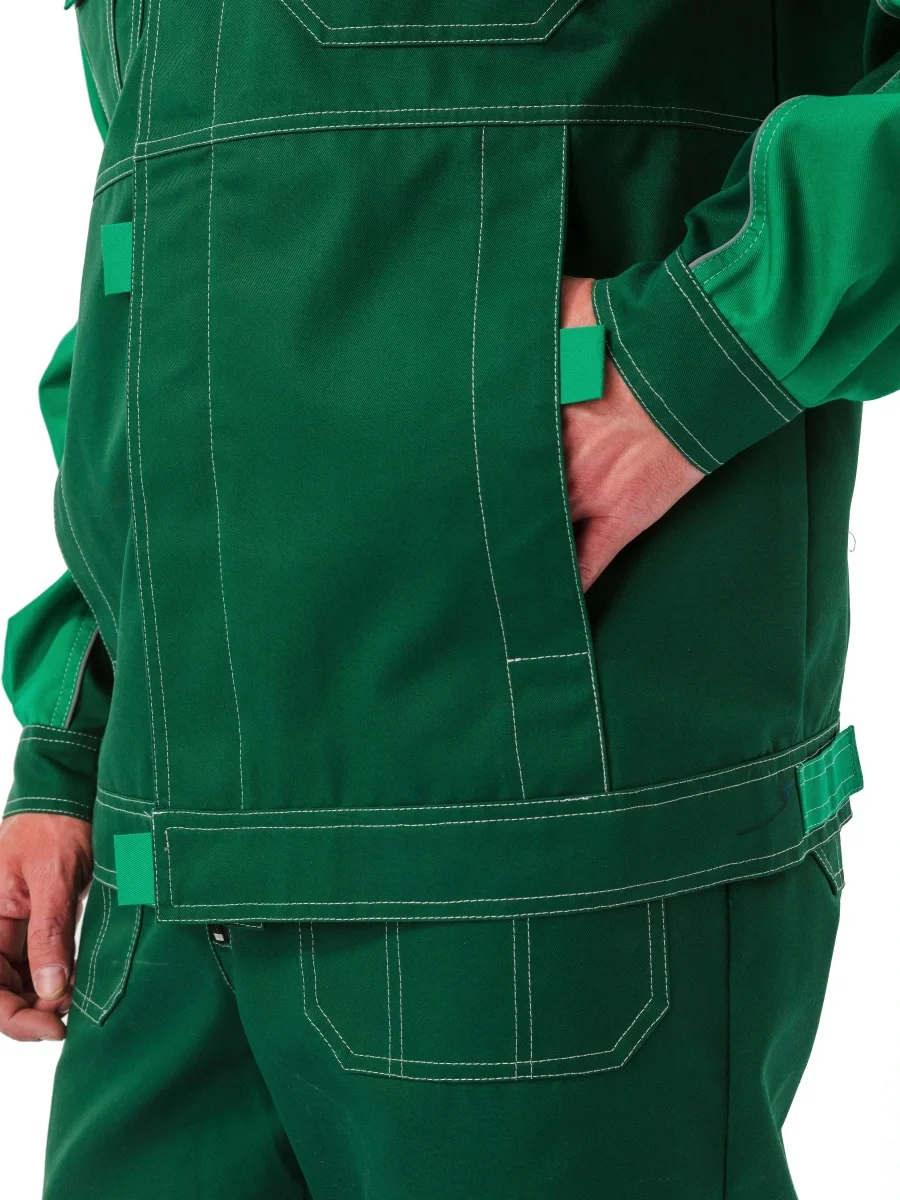 Костюм рабочий "Рольф", цвет т. зеленый/св. зеленый - фото 6