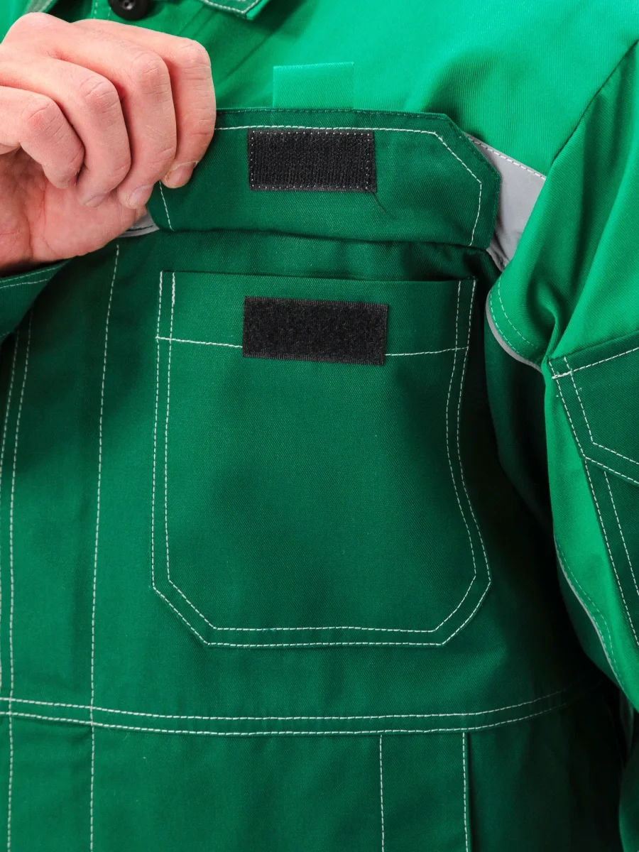 Костюм рабочий "Рольф", цвет т. зеленый/св. зеленый - фото 7