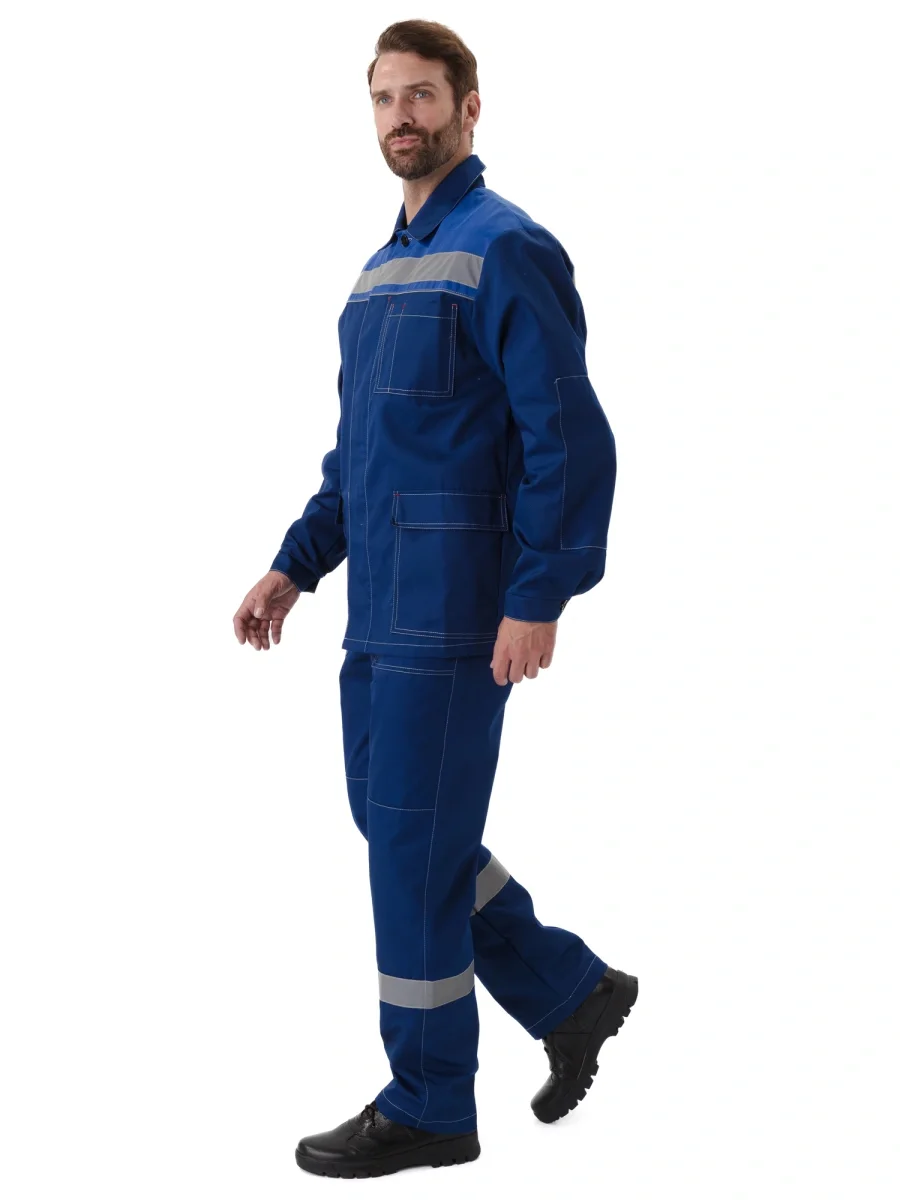 Костюм "УДАРНИК" куртка/брюки Т.СИНИЙ/ВАСИЛЁК - фото 16