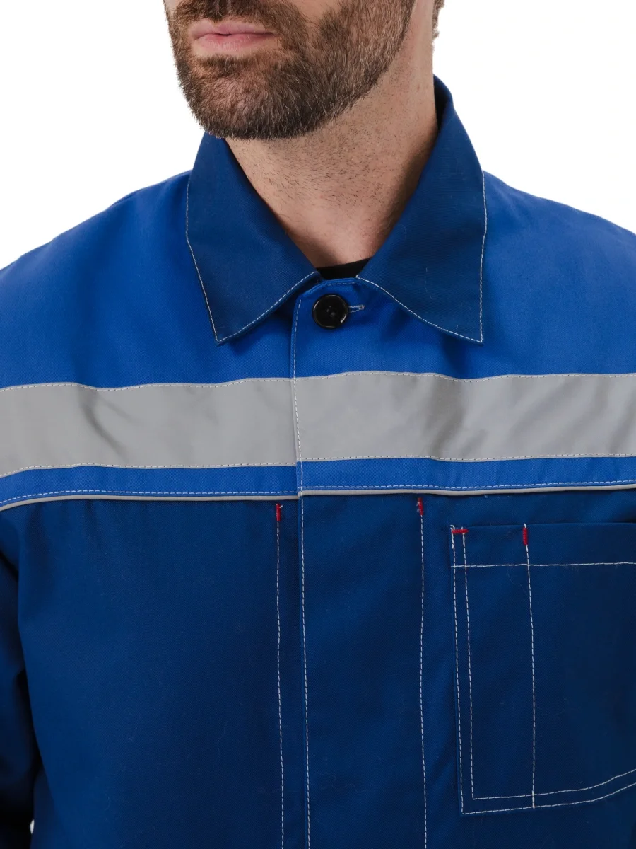 Костюм "УДАРНИК" куртка/брюки Т.СИНИЙ/ВАСИЛЁК - фото 2