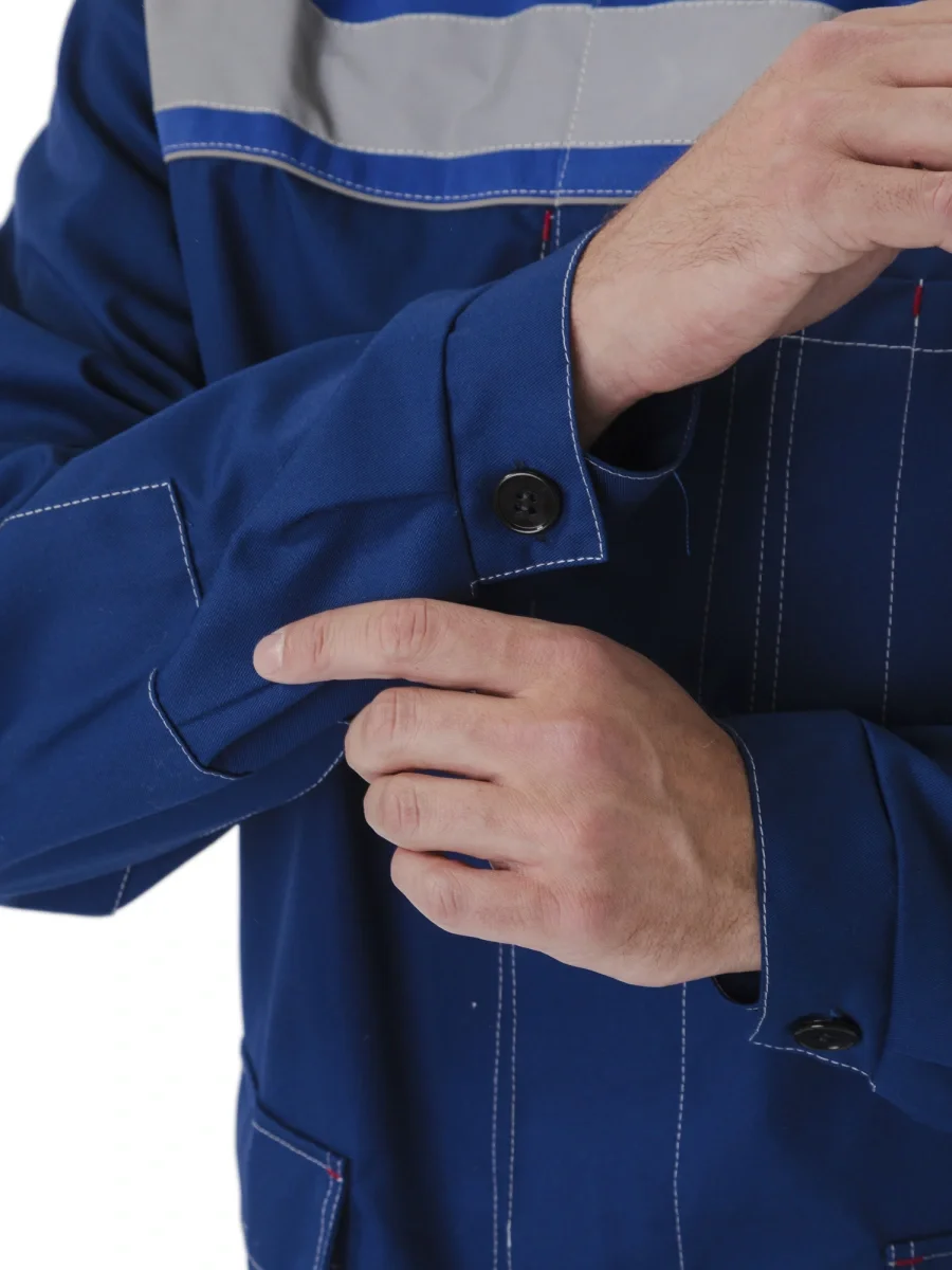 Костюм "УДАРНИК" куртка/брюки Т.СИНИЙ/ВАСИЛЁК - фото 4