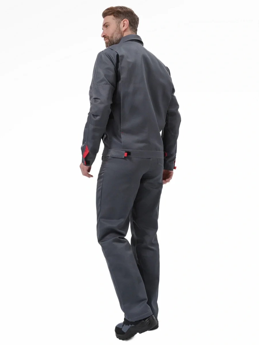 Костюм "ФАВОРИТ" куртка/брюки, цвет: Т.СЕРЫЙ/СВ.СЕРЫЙ - фото 3