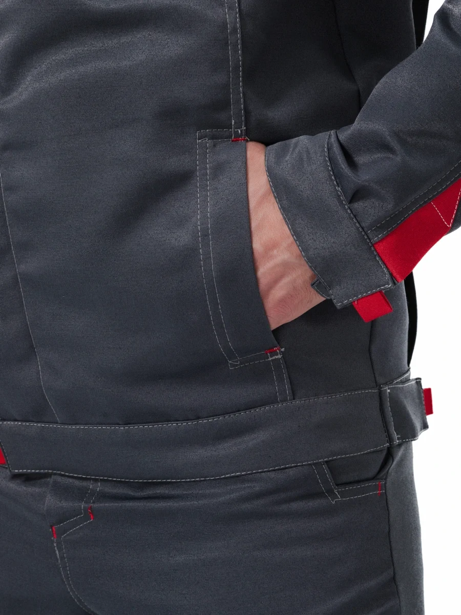 Костюм "ФАВОРИТ" куртка/брюки, цвет: Т.СЕРЫЙ/СВ.СЕРЫЙ - фото 6