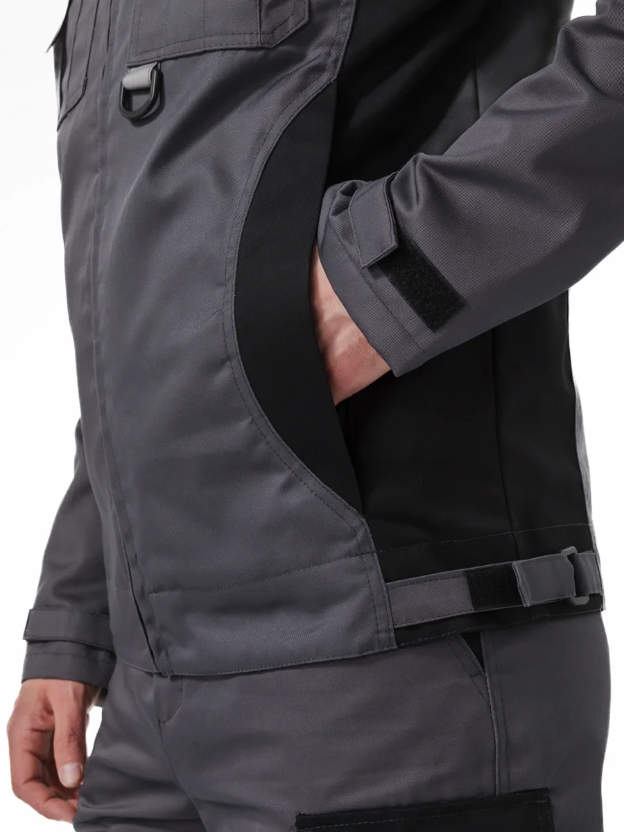 Костюм "МЕГА" куртка/полукомбинезон, цвет: Т.СЕРЫЙ/ЧЕРНЫЙ/СВ.СЕРЫЙ - фото 11