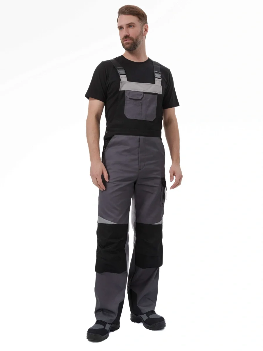 Костюм "МЕГА" куртка/полукомбинезон, цвет: Т.СЕРЫЙ/ЧЕРНЫЙ/СВ.СЕРЫЙ - фото 7