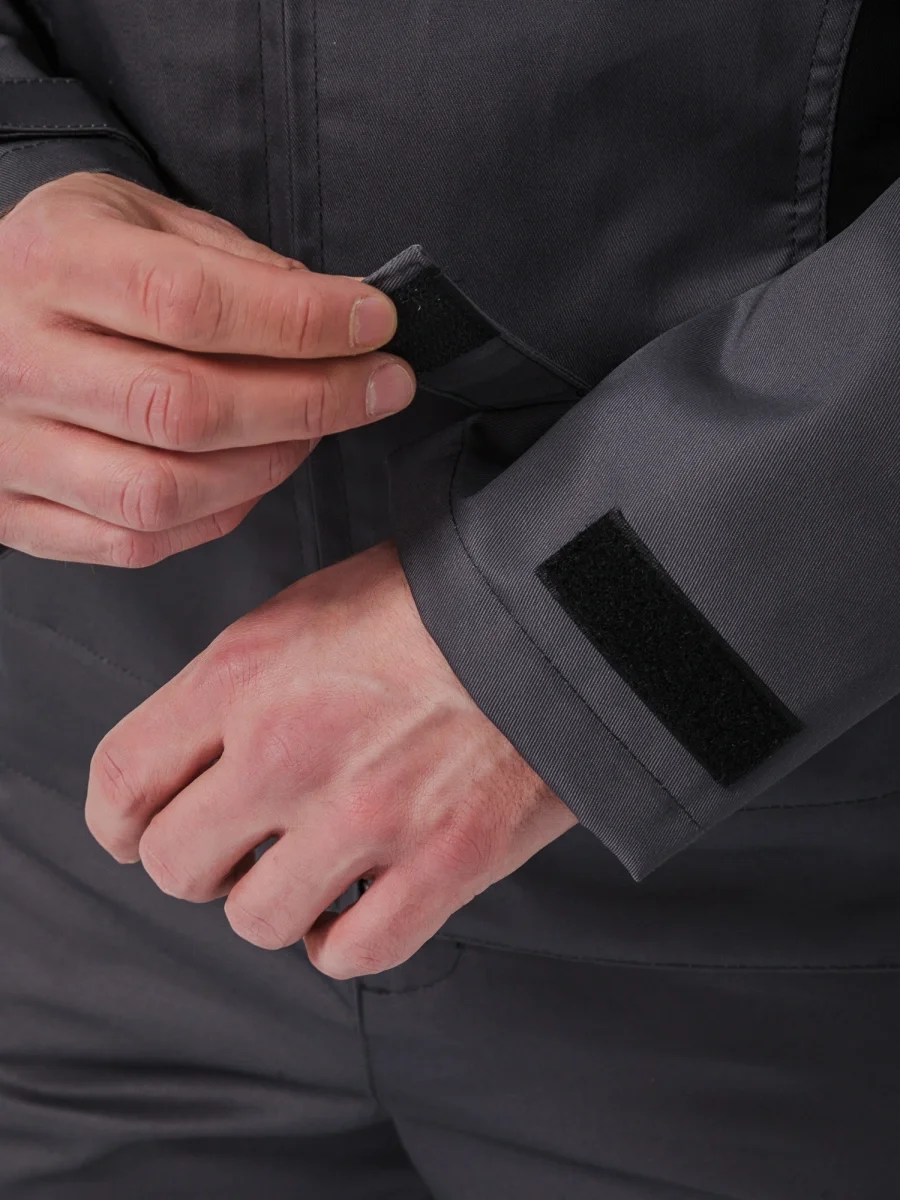 Костюм "МЕГА" куртка/полукомбинезон, цвет: Т.СЕРЫЙ/ЧЕРНЫЙ/СВ.СЕРЫЙ - фото 9