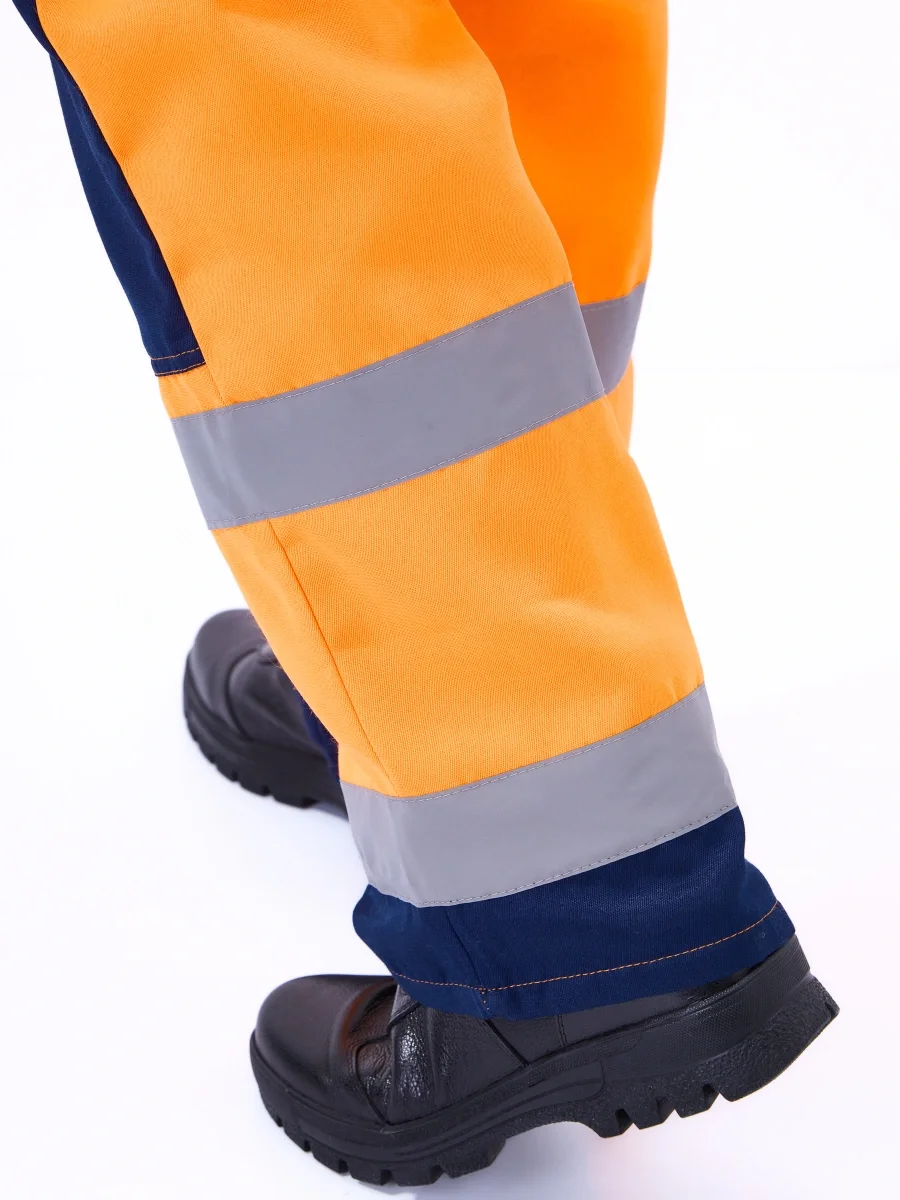 Костюм летний сигнальный Скандин куртка/полукомб. оранжевый/т.синий - фото 18