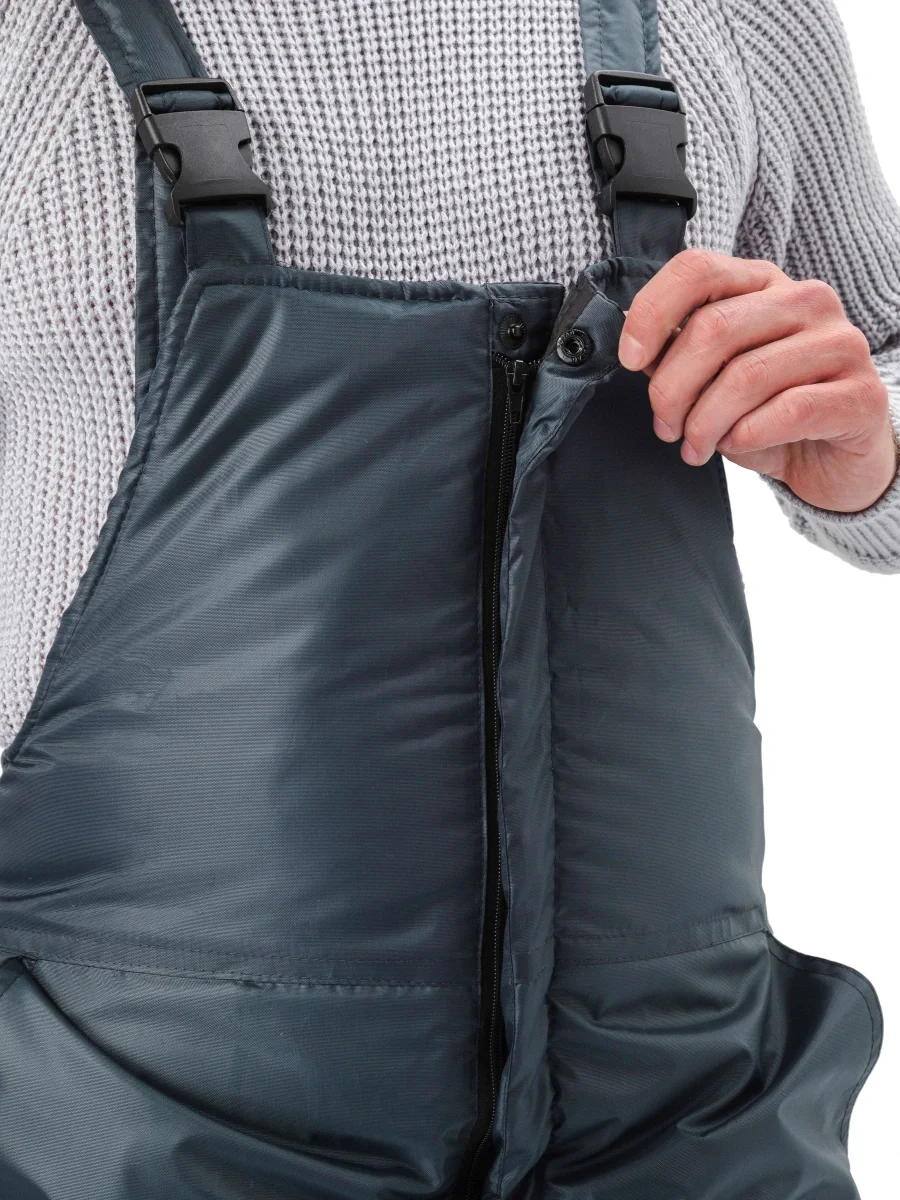 Костюм зимний "СТИМ" куртка/полукомб. цвет: т.серый/красный - фото 14