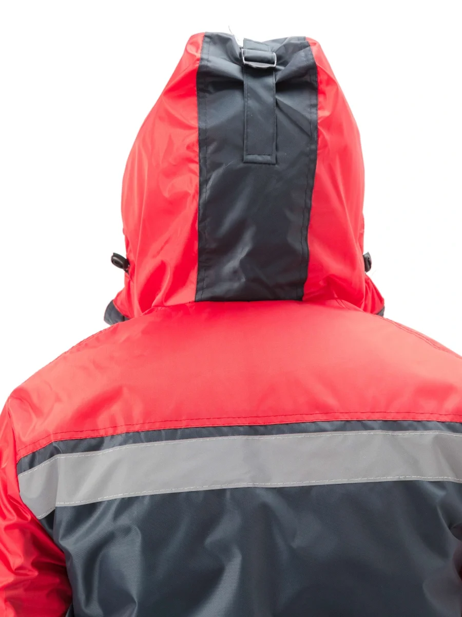 Костюм зимний "СТИМ" куртка/полукомб. цвет: т.серый/красный - фото 16