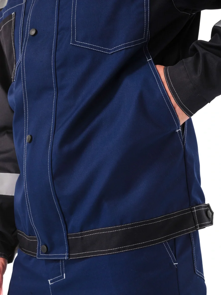 Костюм мужской "Волгарь" летний с брюками т.синий/черный - фото 9