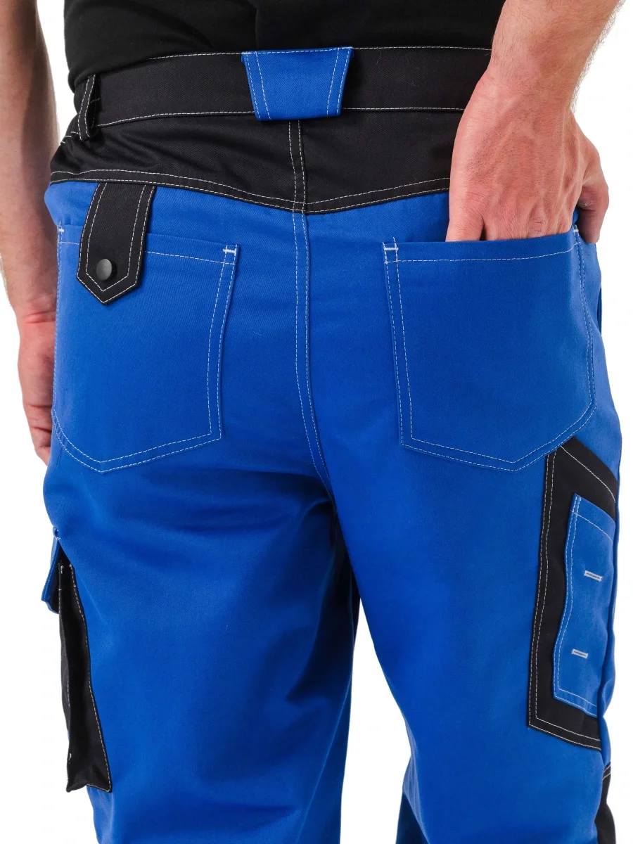 Костюм мужской "Волгарь" летний с брюками василек/черный - фото 15