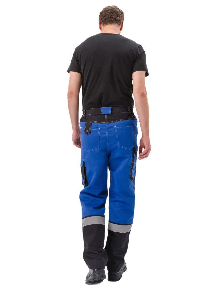 Костюм мужской "Волгарь" летний с брюками василек/черный - фото 6