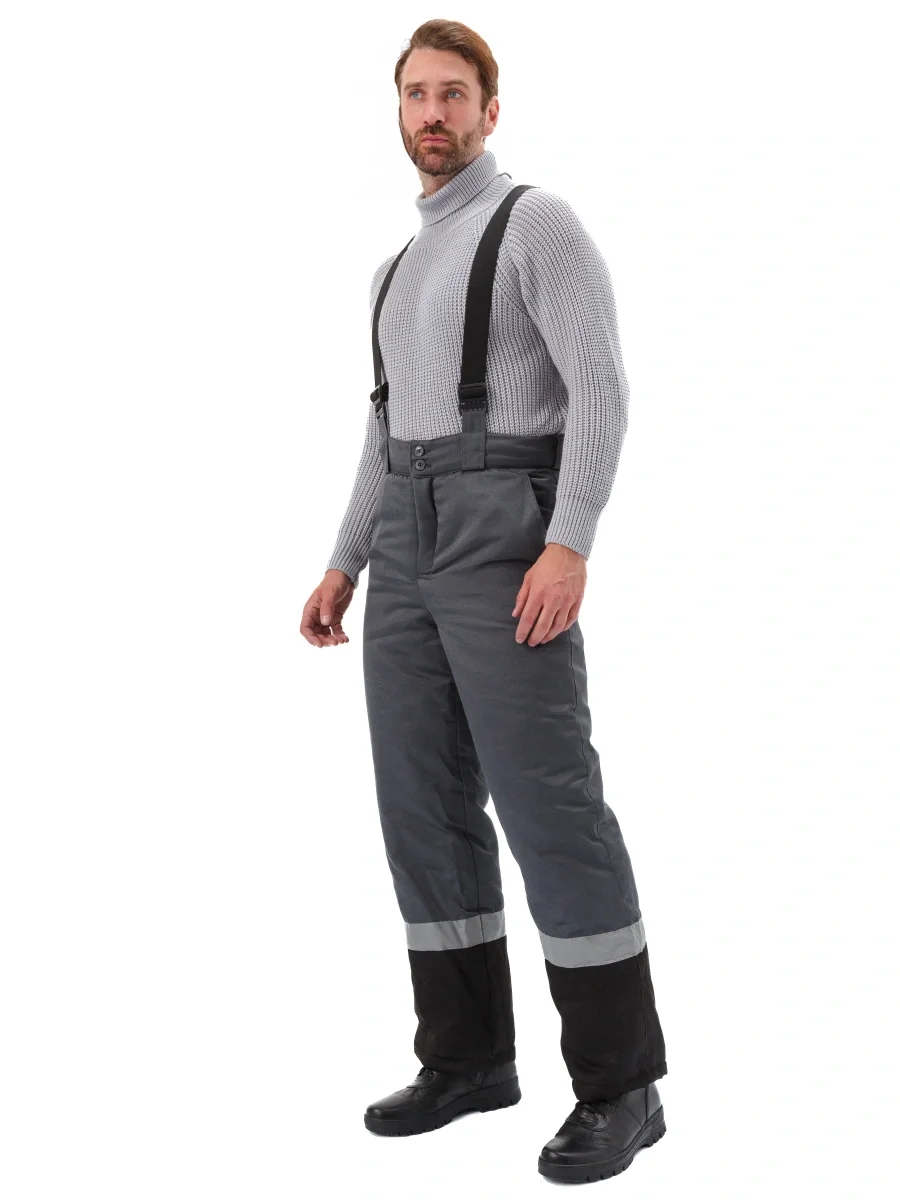 Костюм зимний "ЗИМНИК" куртка/брюки, цвет: т.серый/черный/красный - фото 17