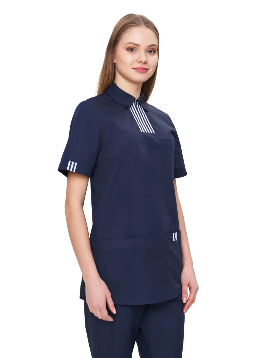 Костюм женский "Эра" т-синий - фото 1