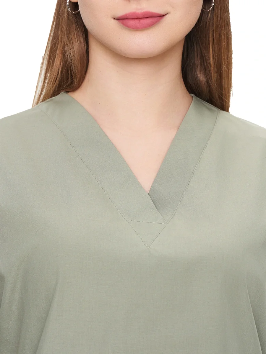 Костюм женский "Эрла" зеленый воск - фото 5