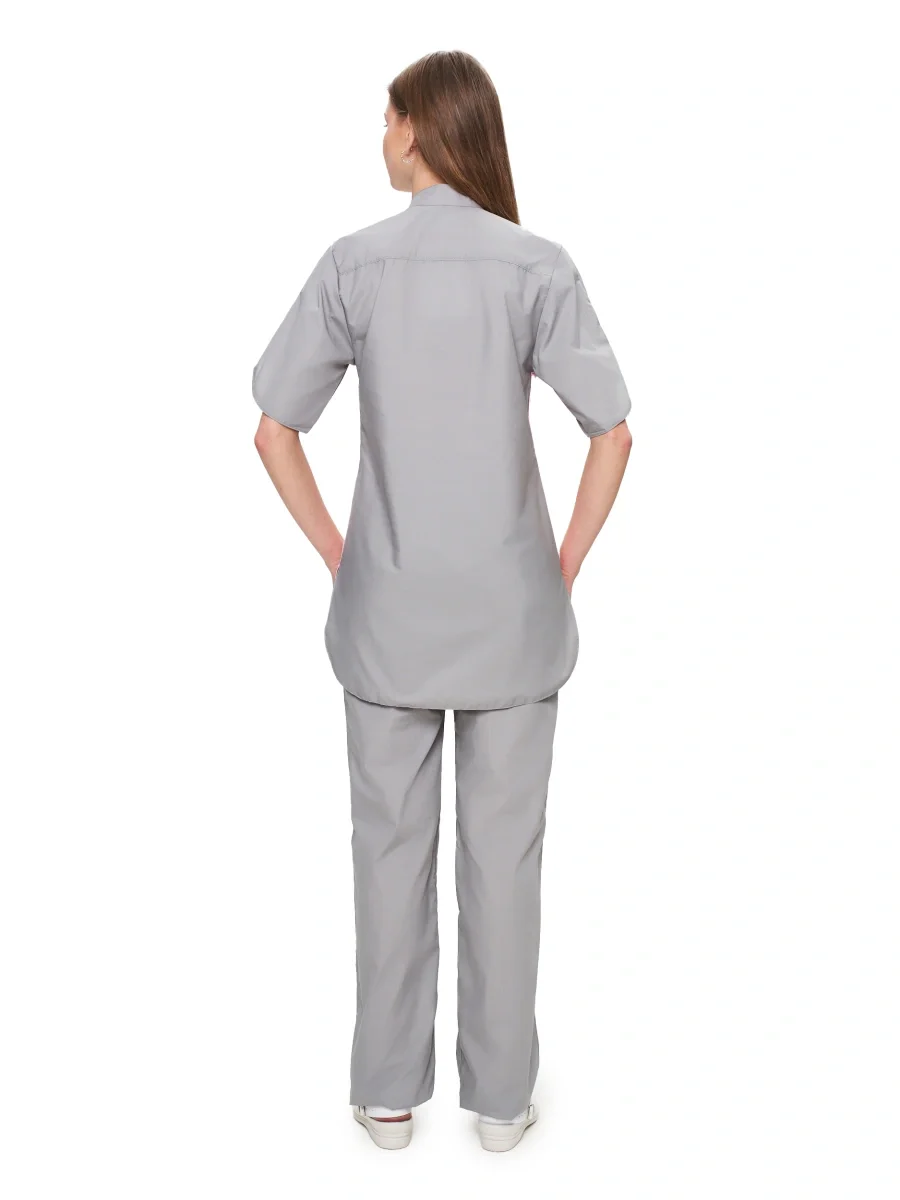 Костюм женский "Октава" серый с розовым - фото 3