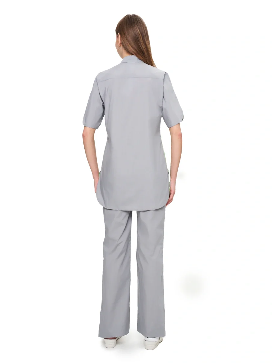 Костюм женский "Октава" серый с салатовым - фото 4