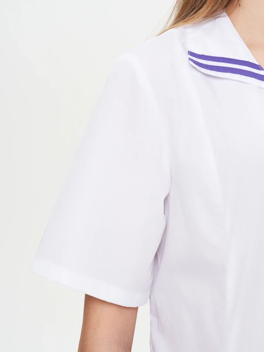 Костюм женский "Сфера" белый с лиловым СКИДКА 20% - фото 6