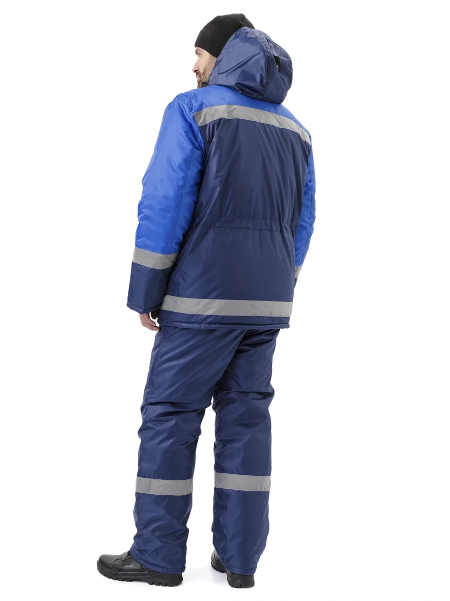 Костюм зимний "Скандин-СОП" куртка/полукомб. цвет: т.синий/василек - фото 6