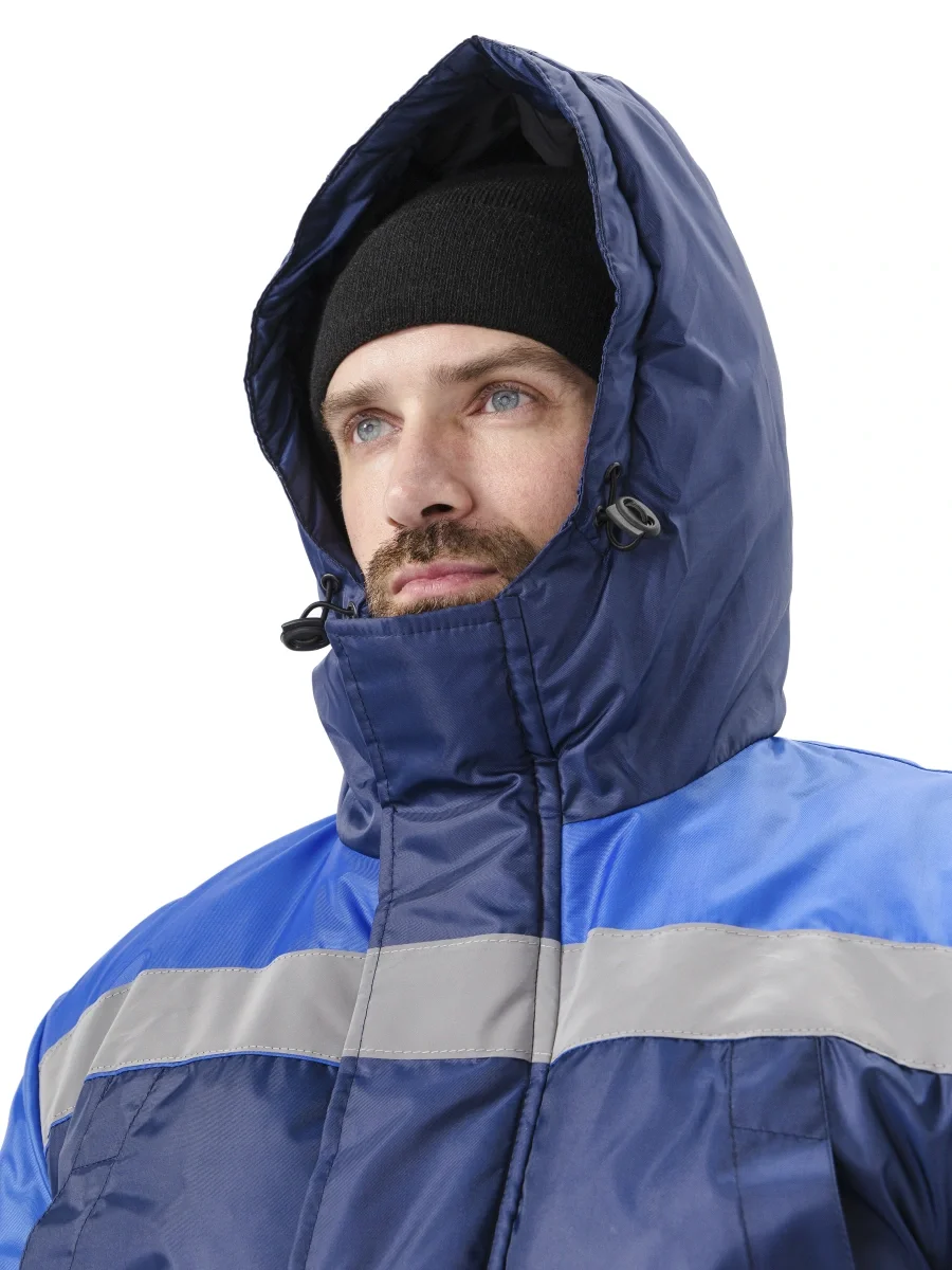 Костюм зимний "Скандин-СОП" куртка/полукомб. цвет: т.синий/василек - фото 9