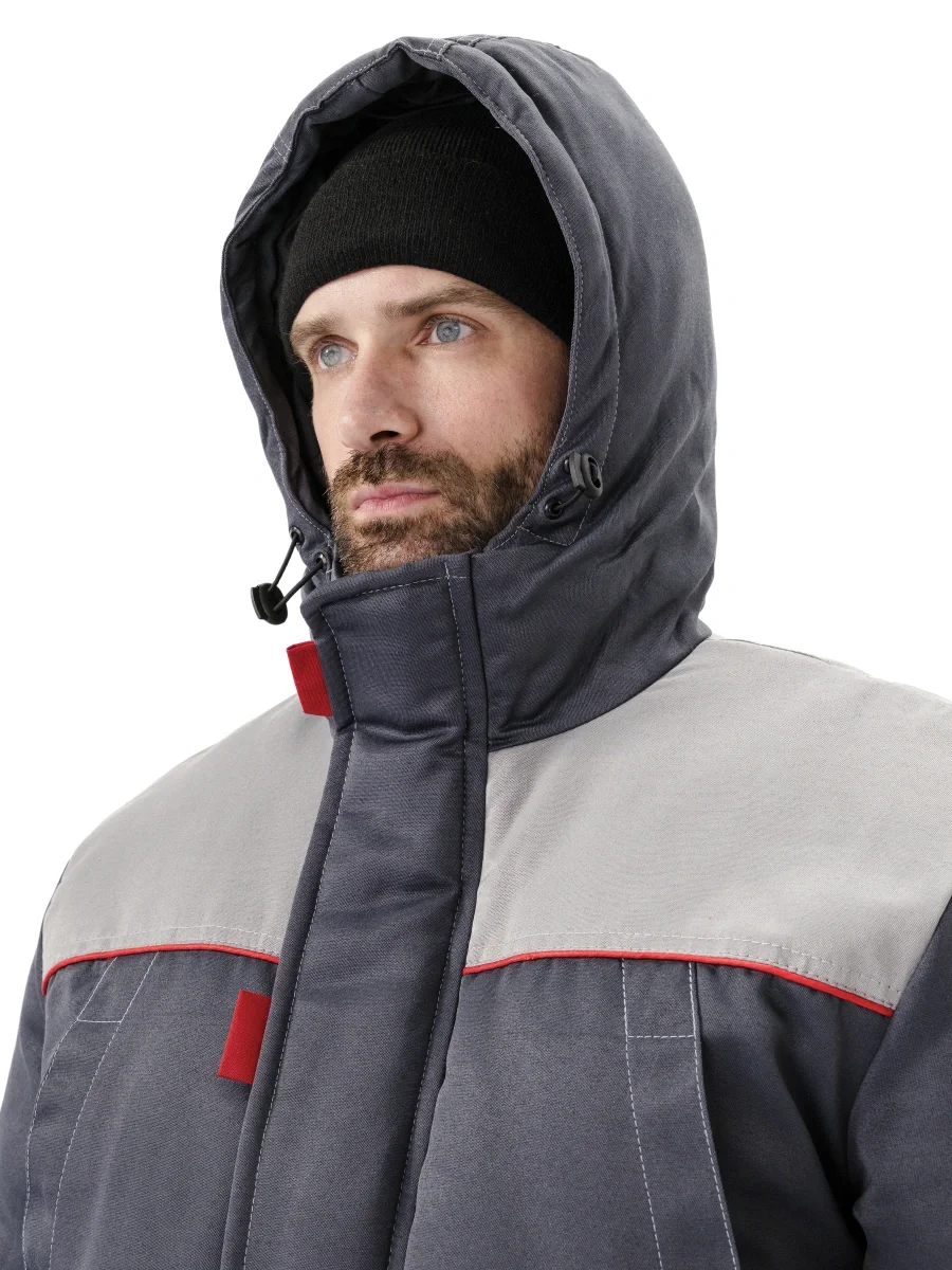 Костюм зимний "СТАНДАРТ" куртка/полукомбинезон, цвет: т.серый/св.серый - фото 8